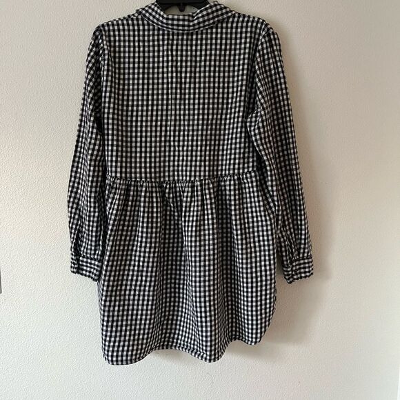 Zara Woman’s Gingham babydoll Ruffled Tunic Top size M - Picture 8 of 9